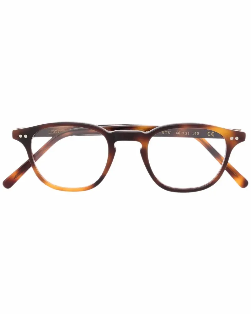 EPOS Brille mit rundem Gestell - Braun Braun