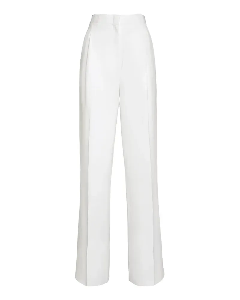 Ferragamo pleated straight-leg trousers - Weiß Weiß