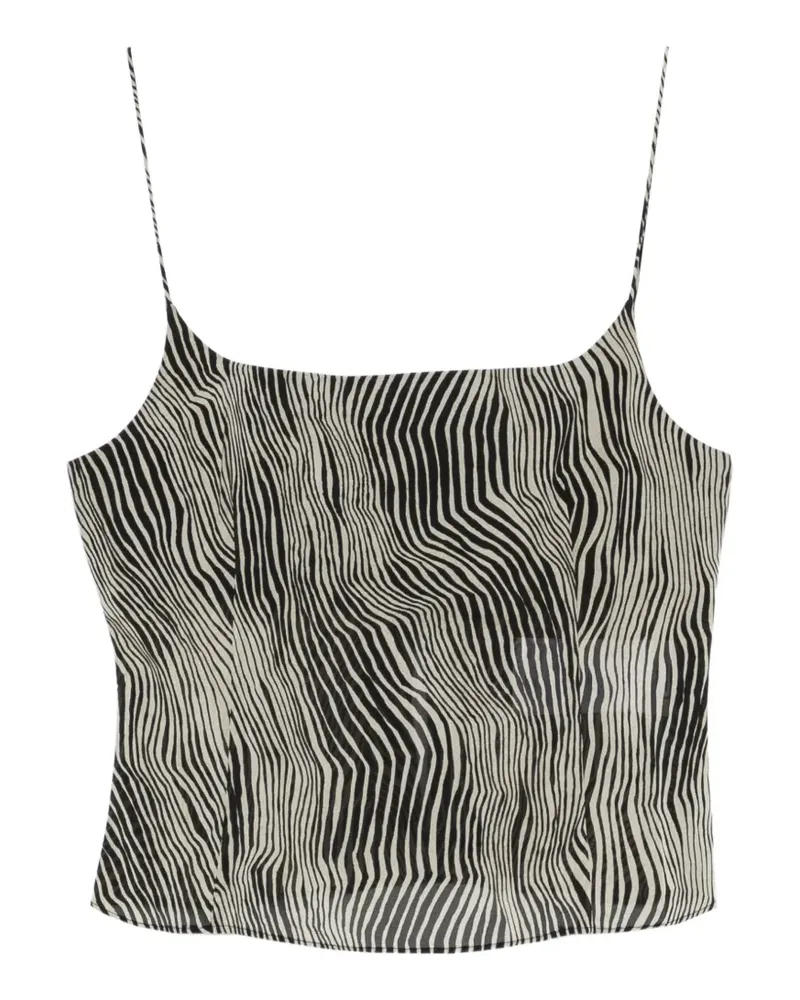 St. Agni zebra-pattern top - Nude Nude