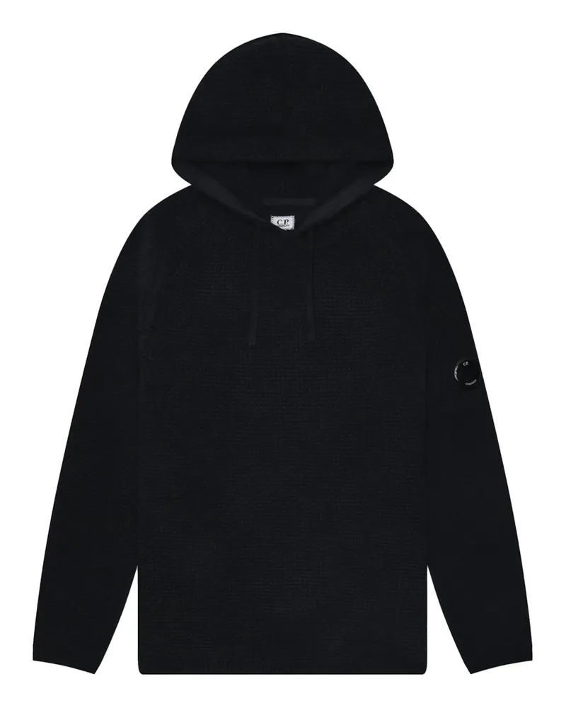 C.P. Company Kapuzenpullover mit Waffelstrick-Muster - Blau Blau