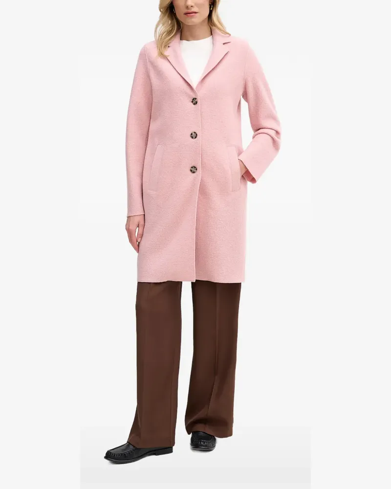 Oui  Mayson single-breasted notched-lapels coat - Rosa Rosa