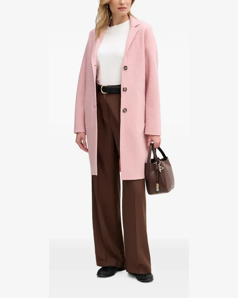 Oui  Mayson Mantel mit fallendem Revers - Rosa Rosa