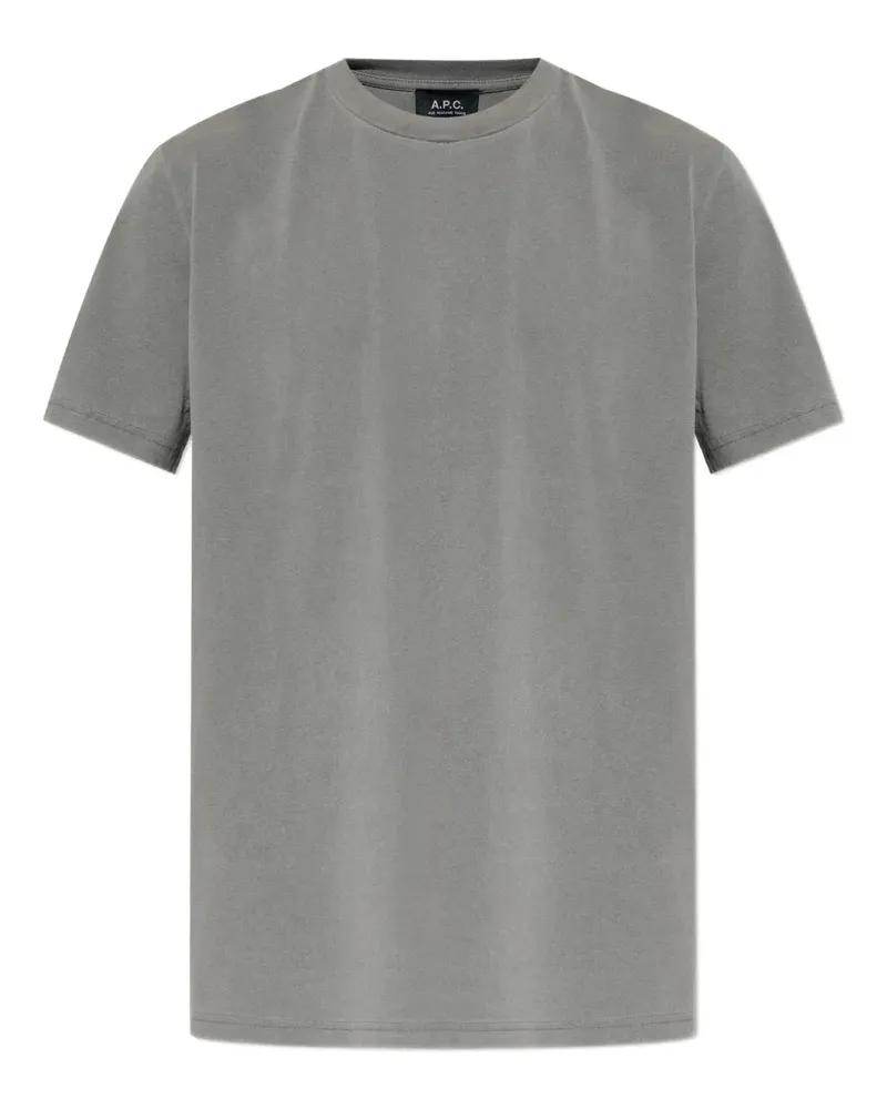 A.P.C. T-Shirt mit rundem Ausschnitt - Grau Grau