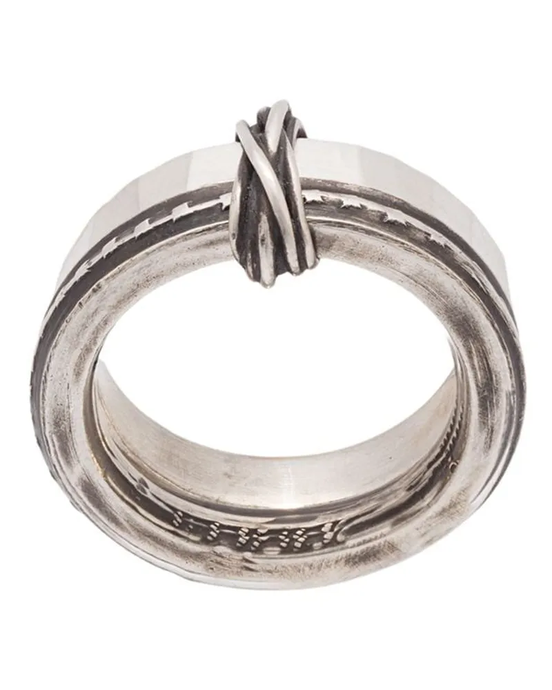 WERKSTATT:MÜNCHEN connected tape ring - Metallic Metallic
