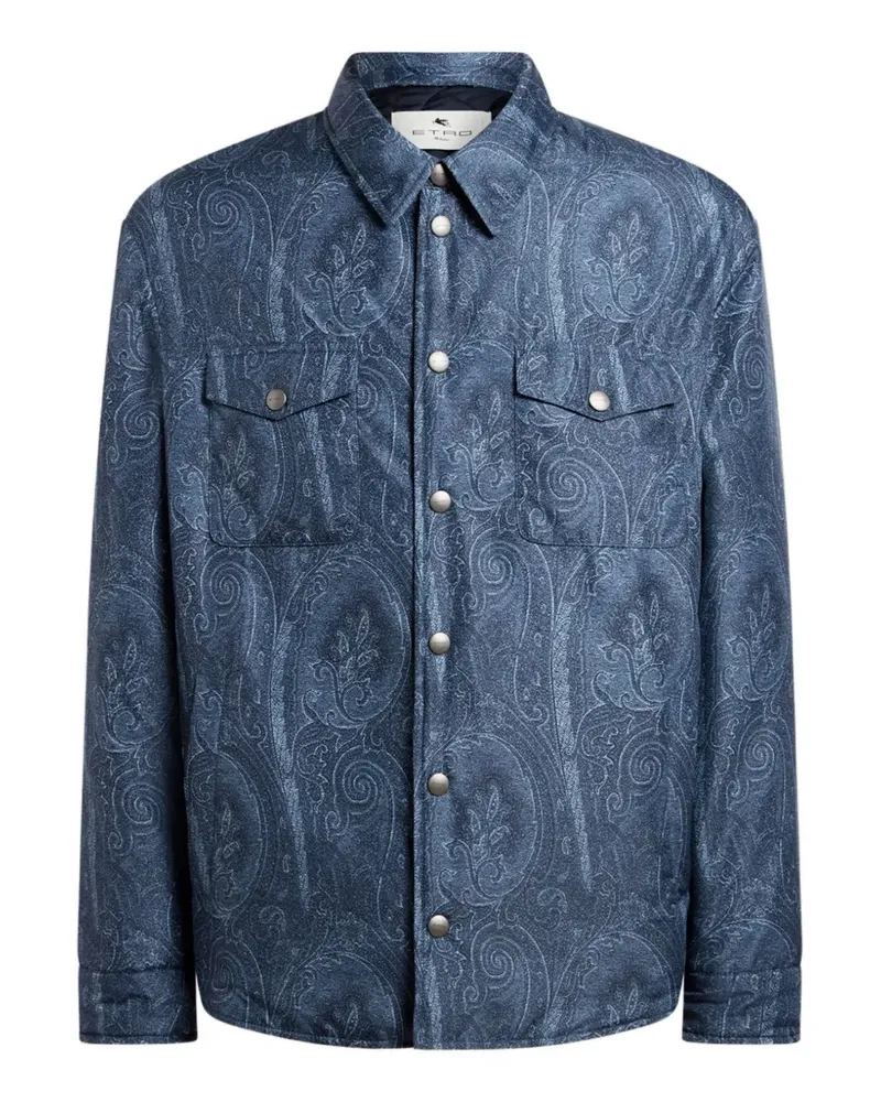 Etro Paisley overshirt - Blau Blau