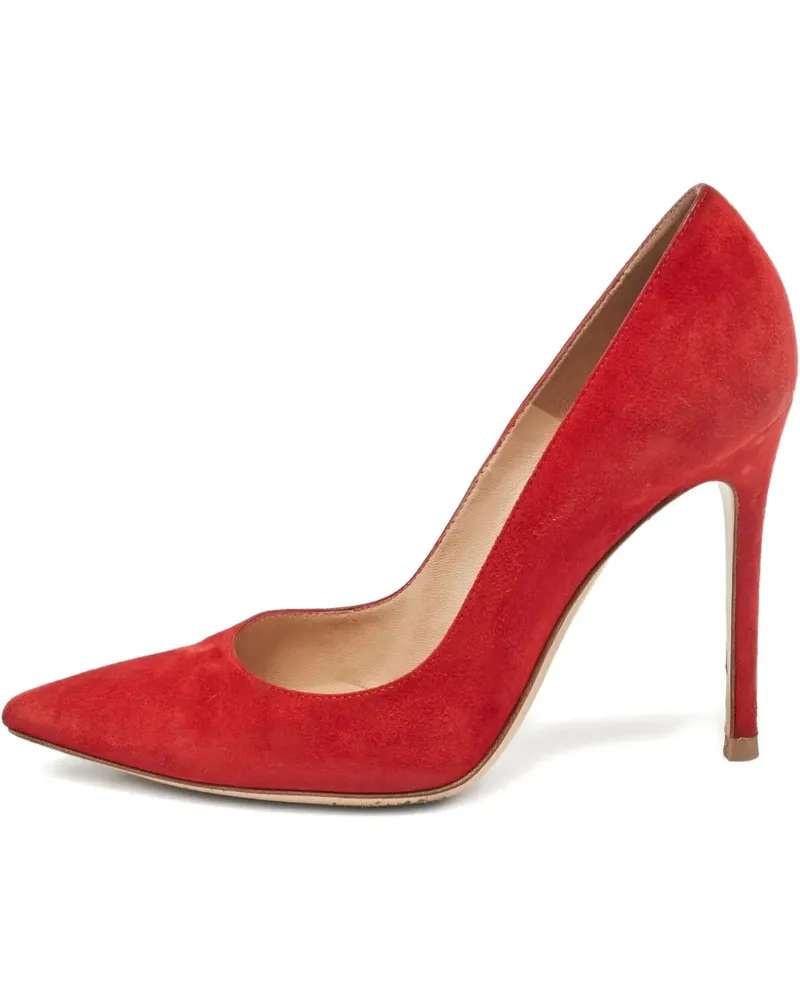 Gianvito Rossi Pumps aus Wildleder - Rot Rot