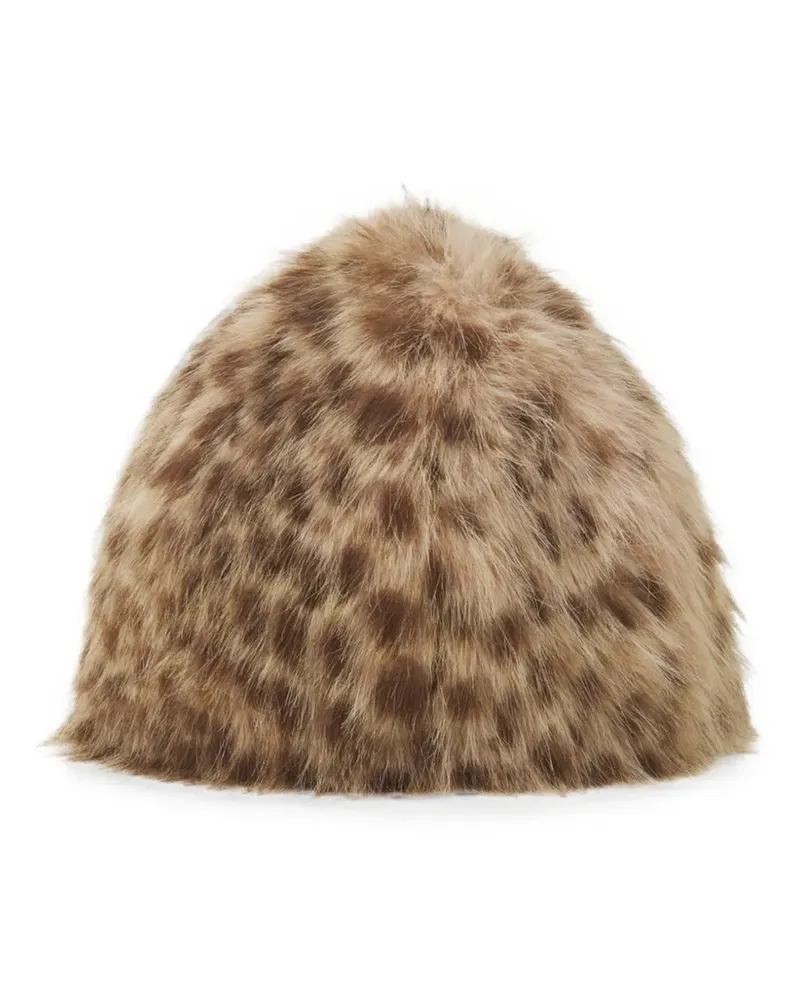 Lanvin Mütze aus Faux Fur - Nude Nude