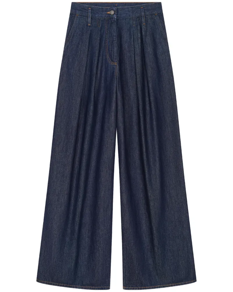 Dries van Noten Weite Jeans - Blau Blau