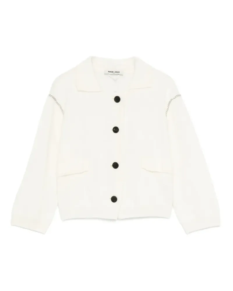 MAX&MOI Jacke mit Zierkette - Weiß Weiß