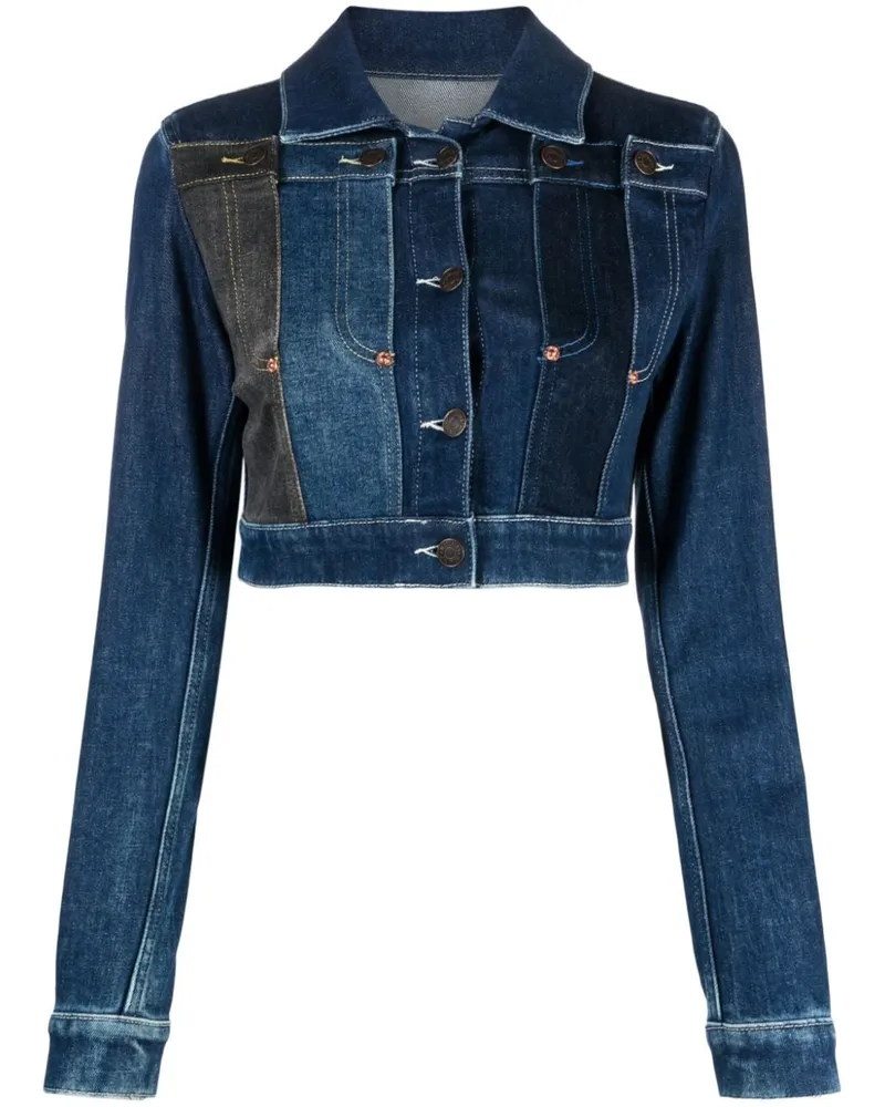 Moschino Jacke mit klassischem Kragen - Blau Blau