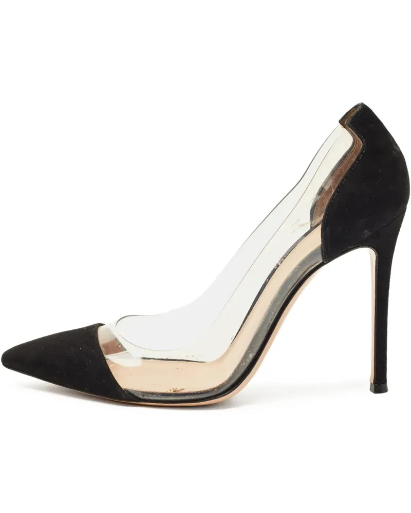 Gianvito Rossi Spitze Plexi Pumps (11cm) - Weiß Weiß