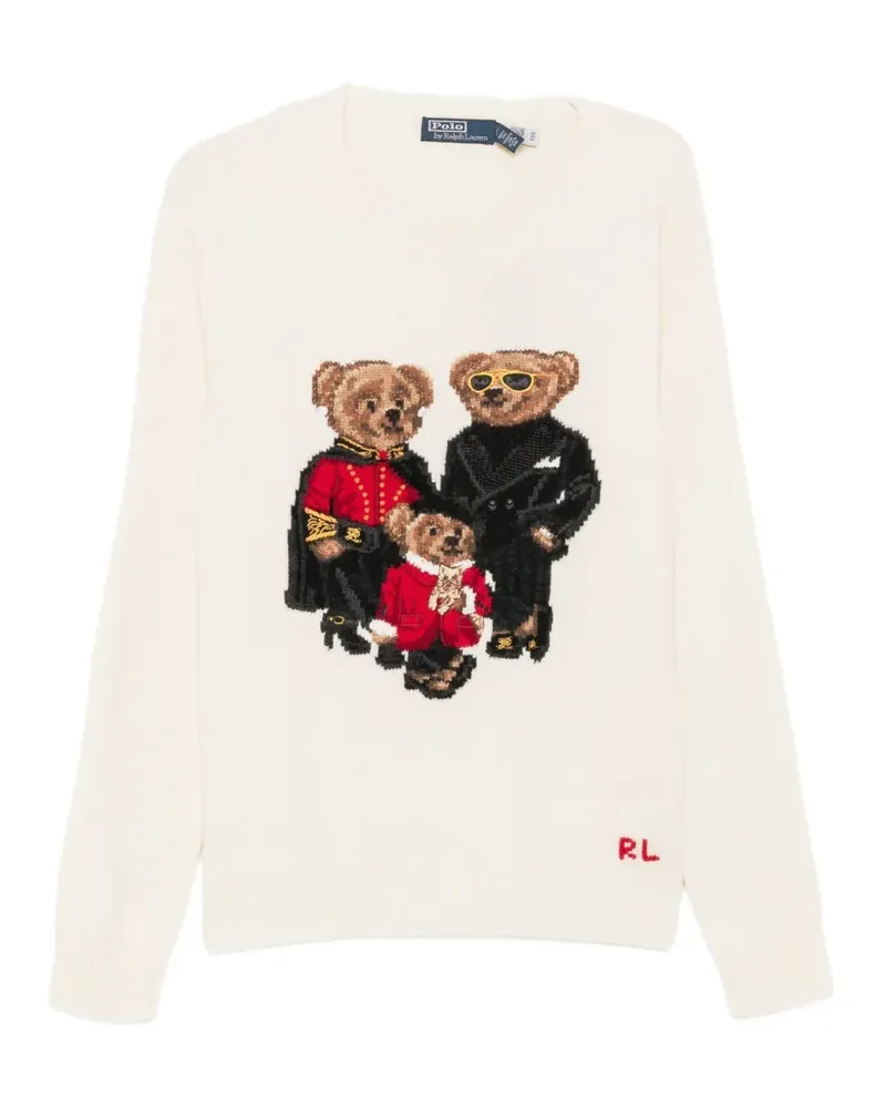 Ralph Lauren Polo Bear Intarsien-Pullover - Nude Nude
