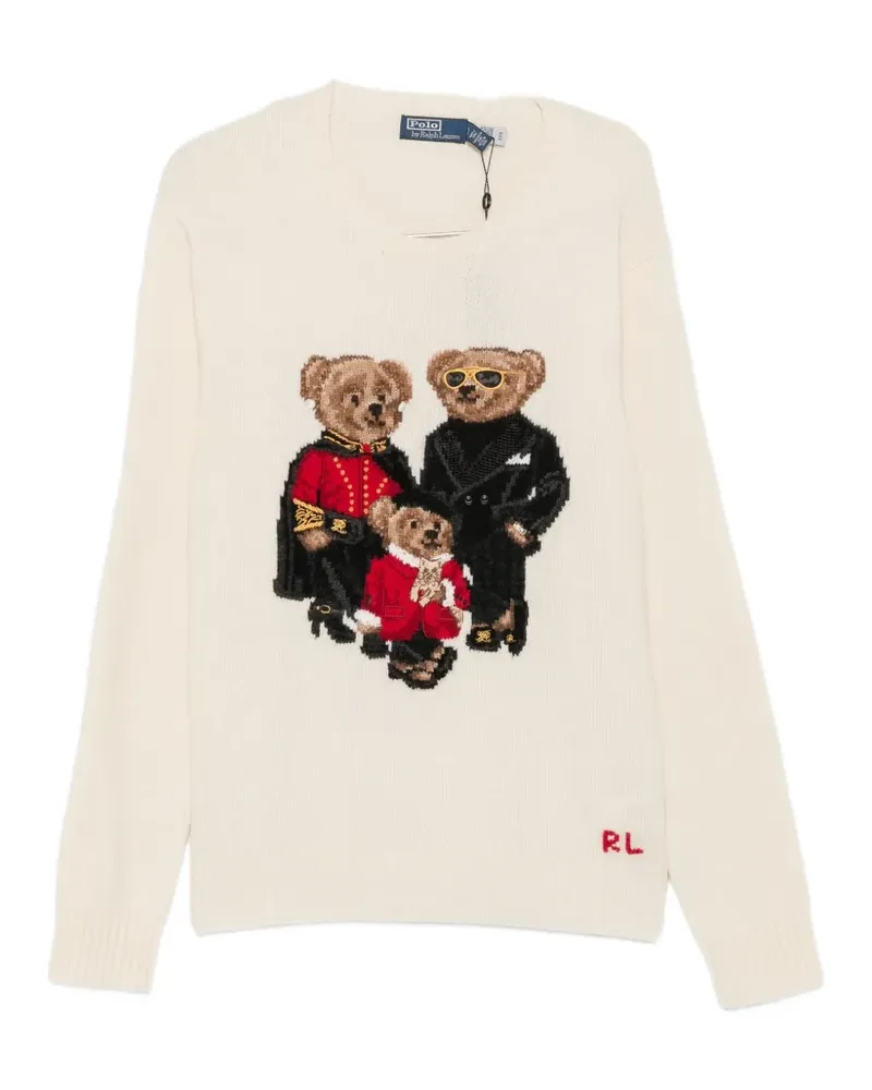 Ralph Lauren Polo Bear intarsia-knit sweater - Nude Nude