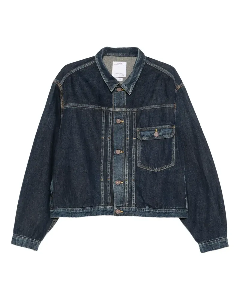 Visvim 102XX damaged denim jacket - Blau Blau