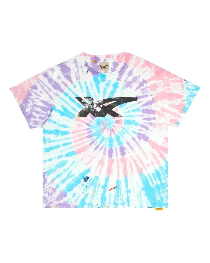 GALLERY DEPT. x ASICS T-Shirt mit Batik-Print - Weiß Weiß