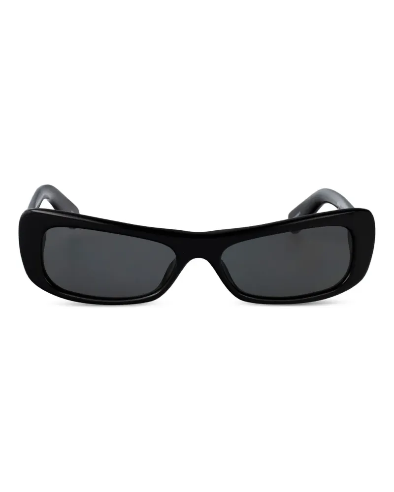 Jacquemus Sonnenbrille mit eckigem Gestell - Schwarz Schwarz