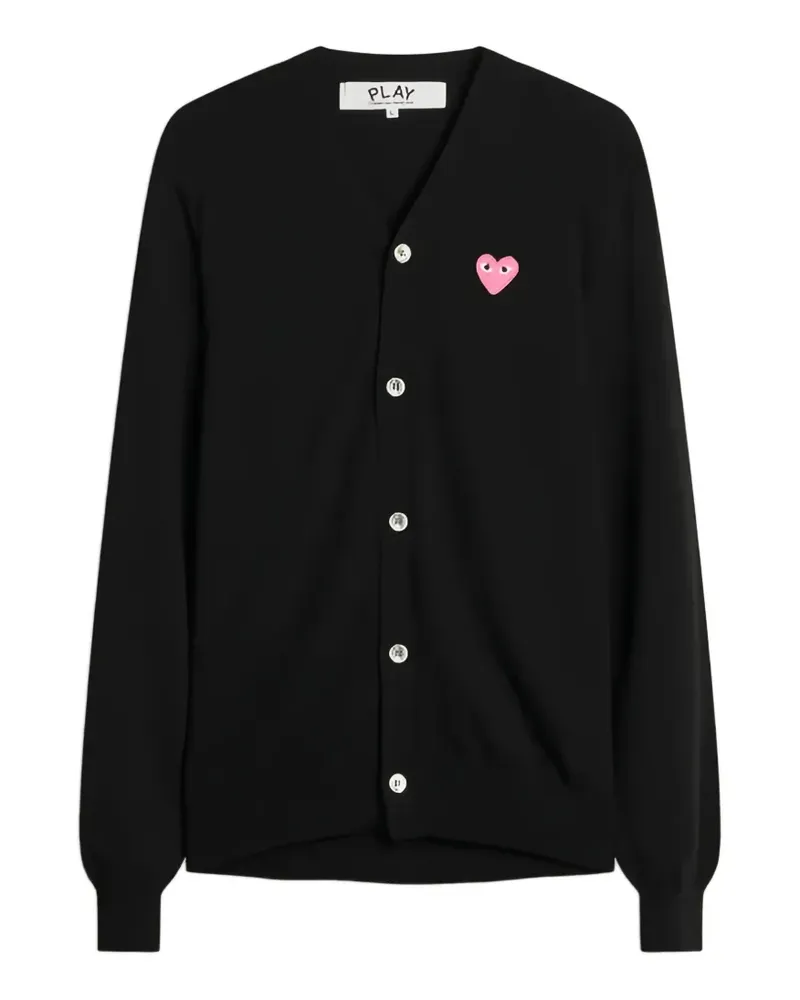 Comme des Garçons Cardigan mit V-Ausschnitt - Schwarz Schwarz