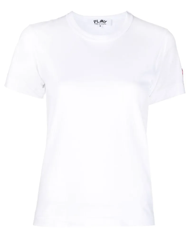 Comme des Garçons T-Shirt mit Logo-Patch - Weiß Weiß