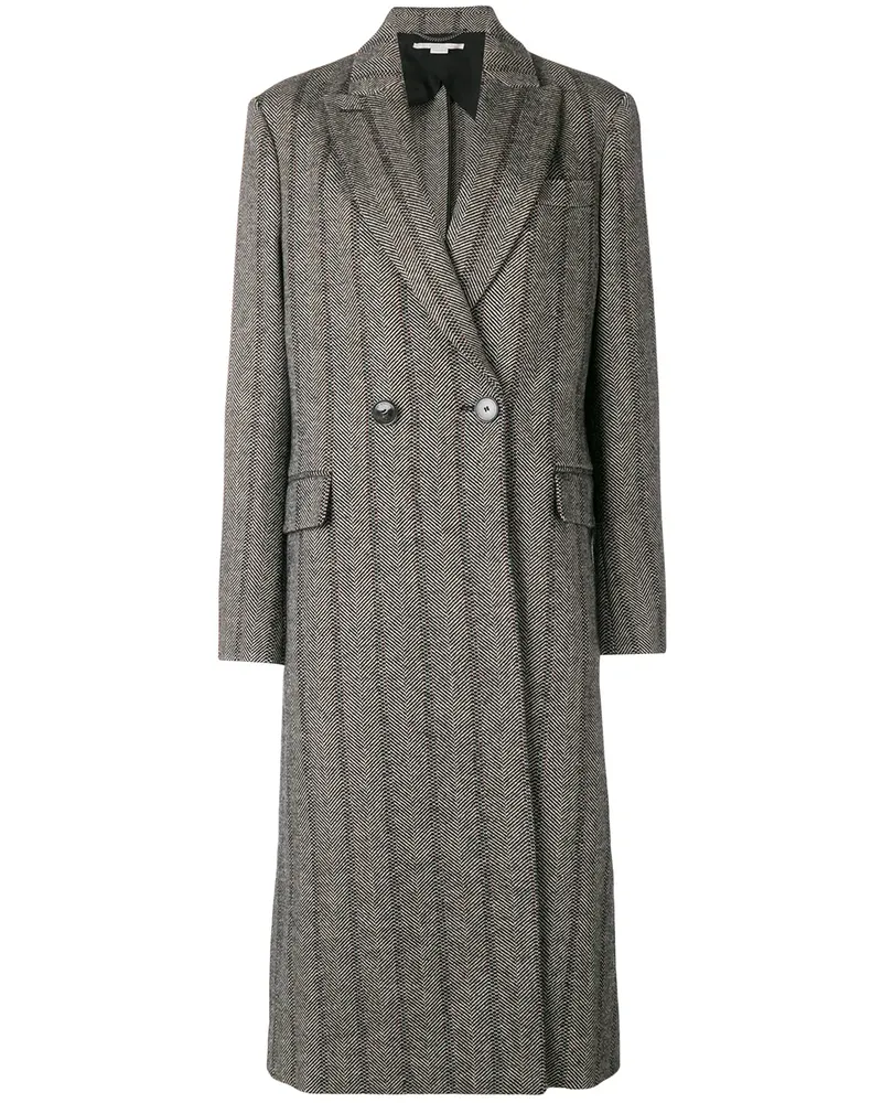 Stella McCartney Doppelreihiger Mantel - Grau Grau