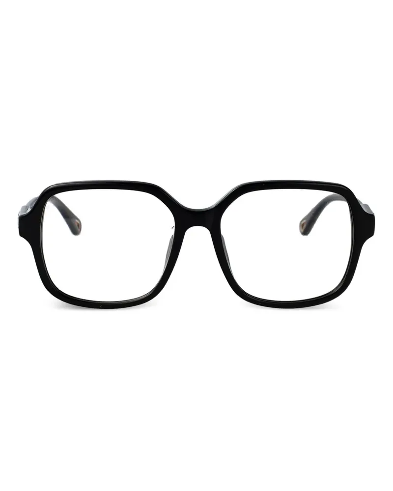 Chloé Brille mit eckigem Gestell - Schwarz Schwarz