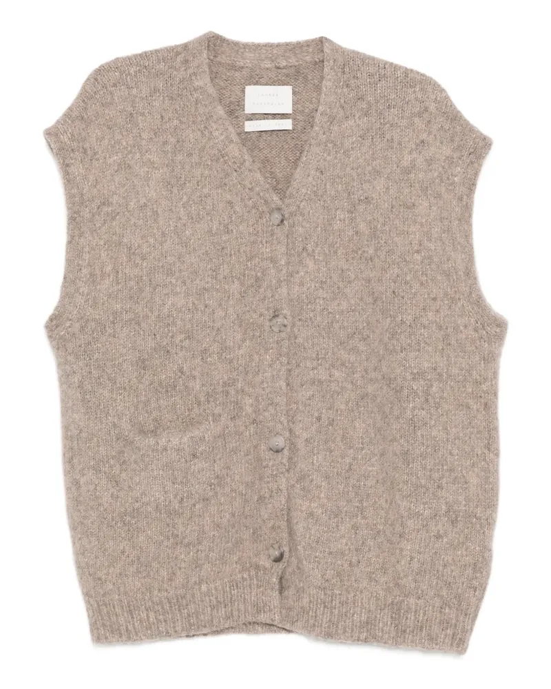 Lauren Manoogian Pullunder mit V-Ausschnitt - Nude Nude