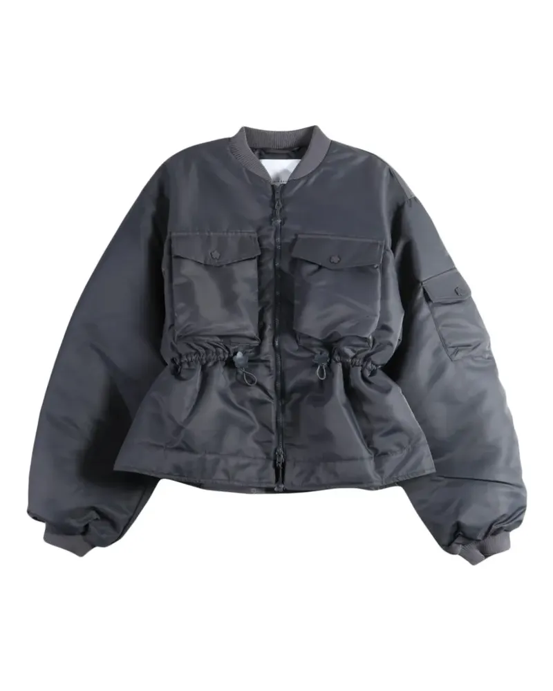 Cecilie Bahnsen Birdie drawstring-waist pocket-detail jacket - Grau Grau