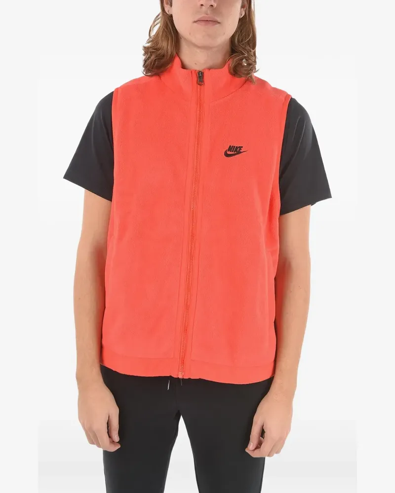 Nike Fleecejacke mit Logo-Stickerei - Orange Orange