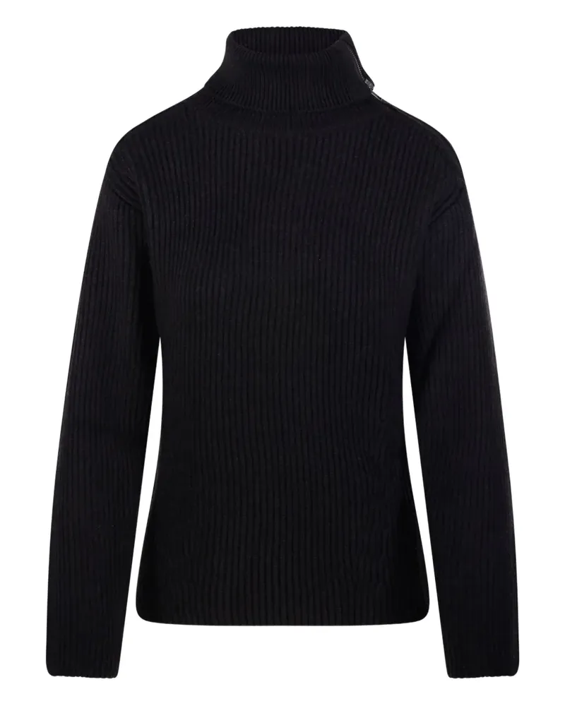 P.A.R.O.S.H. P.A.R.O H. Gerippter Pullover mit Rollkragen - Blau Blau