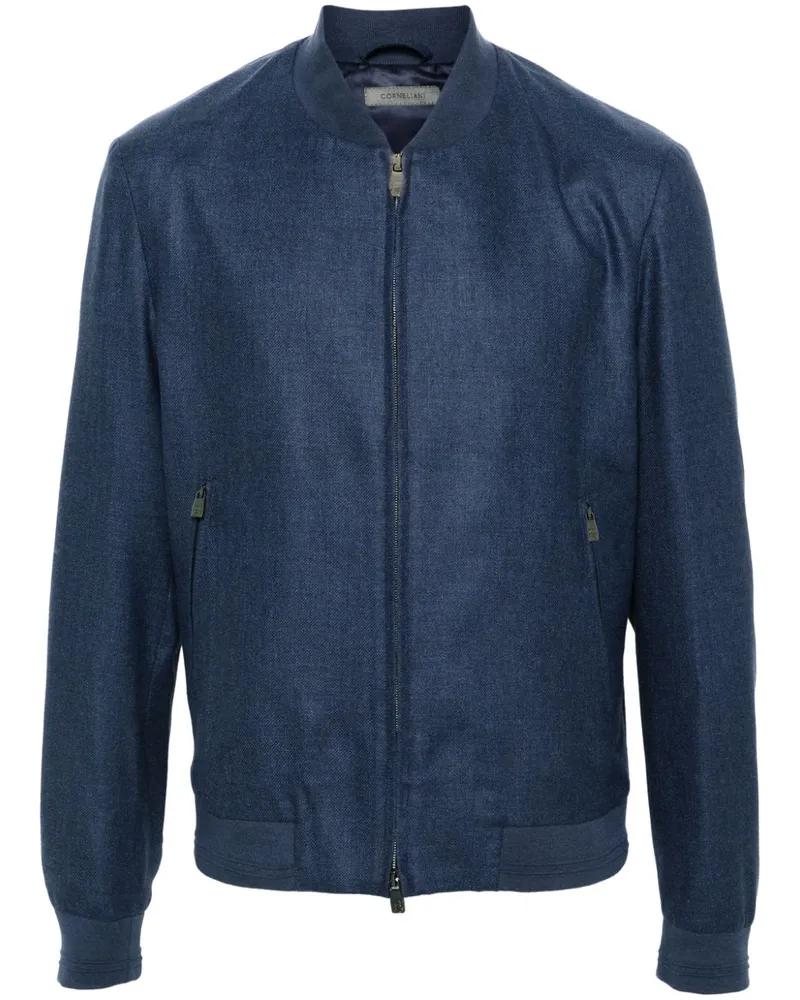 Corneliani Jacke aus Interlock-Twill - Blau Blau