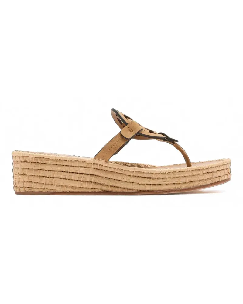 Tory Burch Miller Wedge-Sandalen - Braun Braun