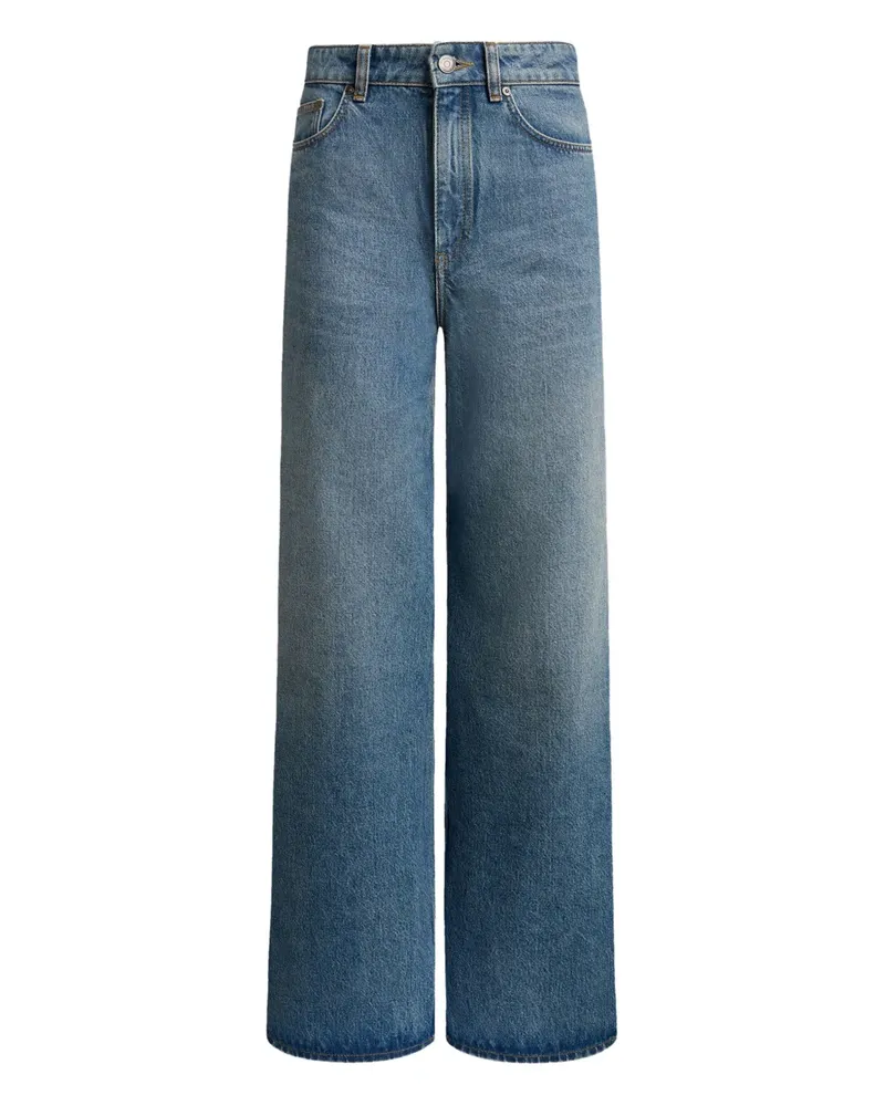 12 STOREEZ 415 Jeans mit weitem Bein - Blau Blau