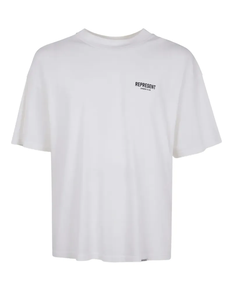 REPRESENT T-Shirt mit Logo - Weiß Weiß