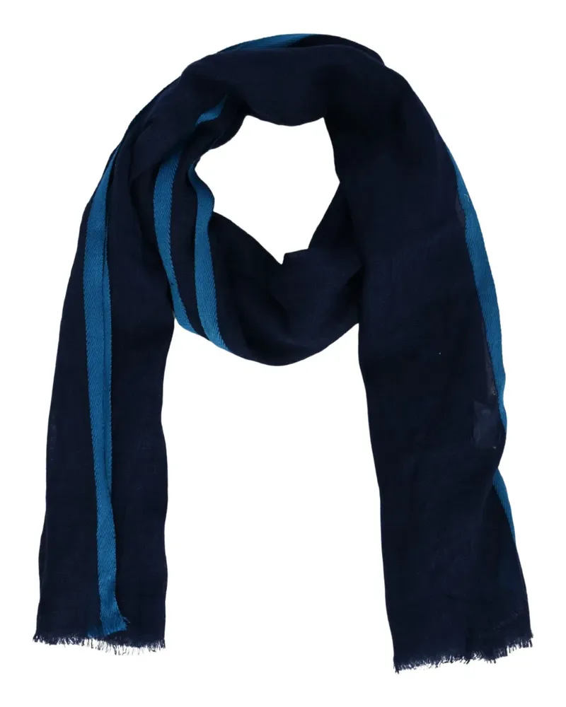 Altea Gestreifter Leinenschal - Blau Blau