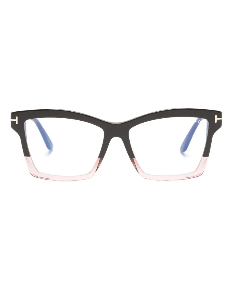 Tom Ford Brille mit eckigem Gestell - Braun Braun