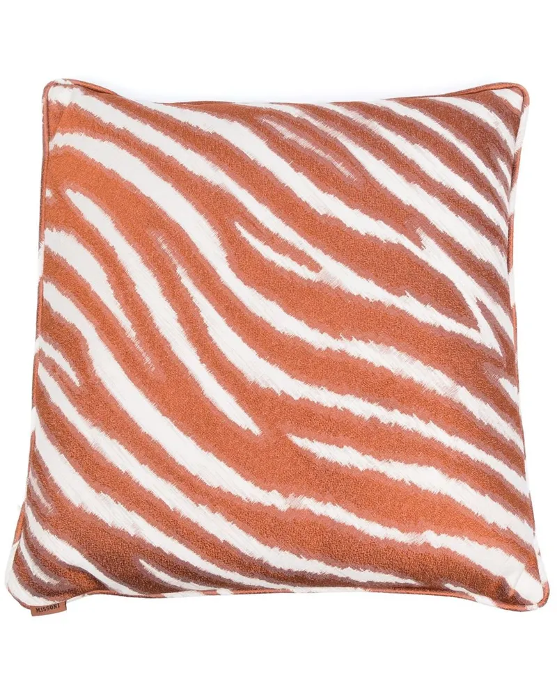 Missoni Home Daunenkissen mit Animal-Print - Braun Braun
