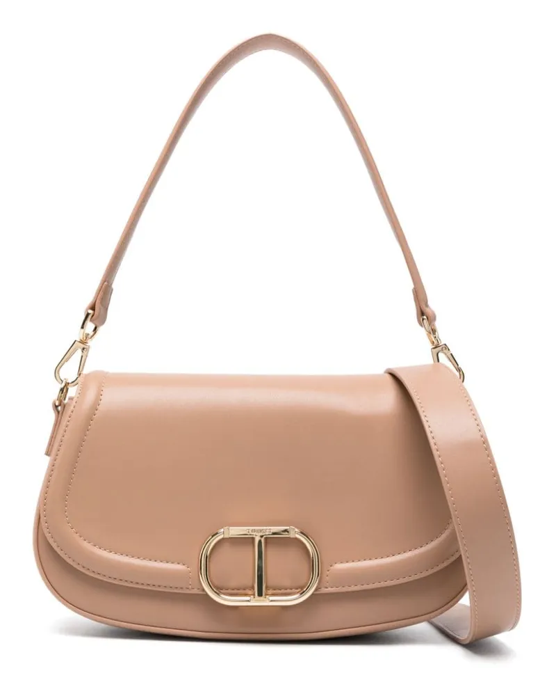 Twin-Set Brera Schultertasche - Nude Nude