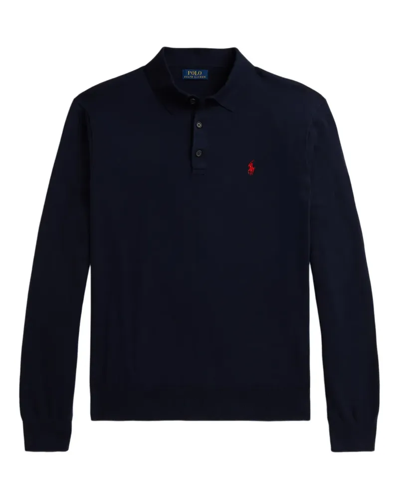 Ralph Lauren Langärmeliges Poloshirt - Blau Blau