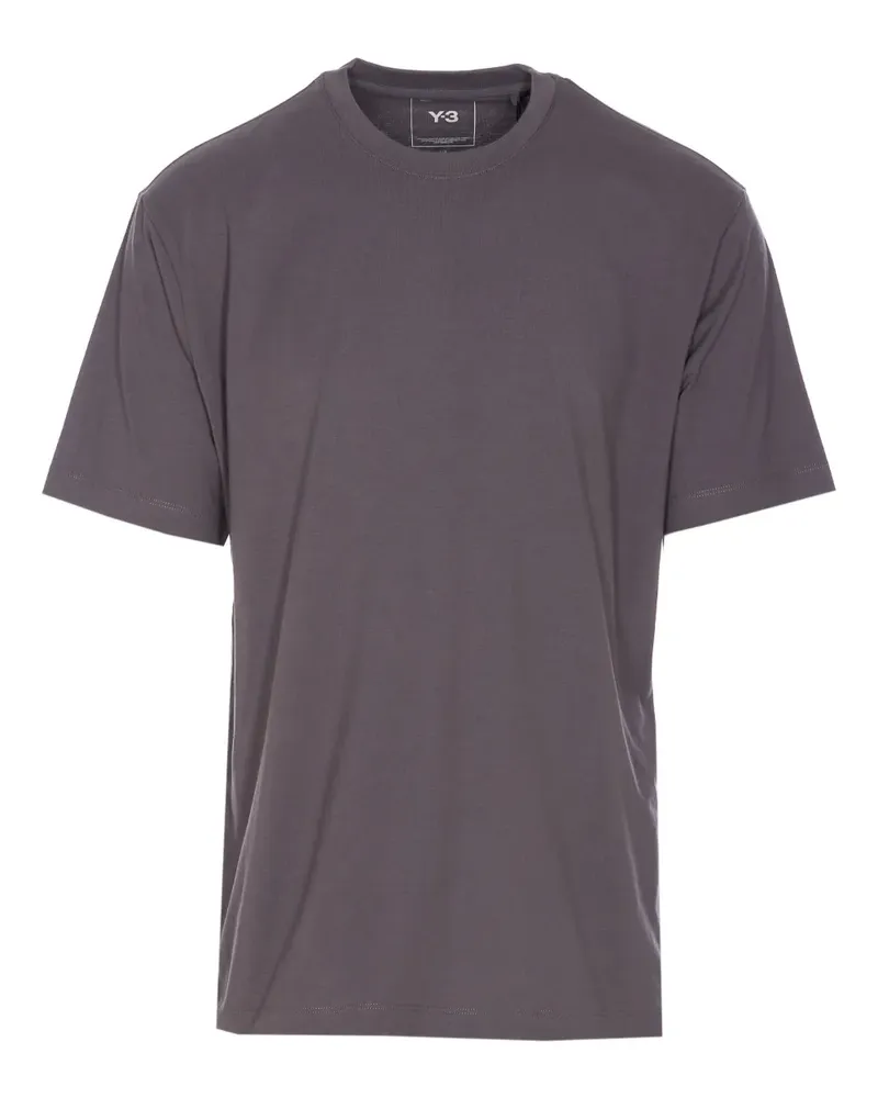 Y-3 T-Shirt mit Logo-Print - Grau Grau