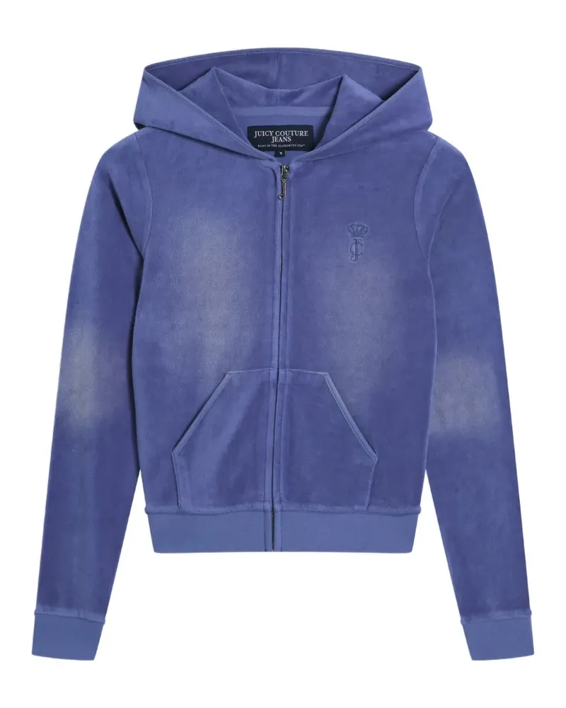 Juicy Couture Heritage velour hoodie - Blau Blau
