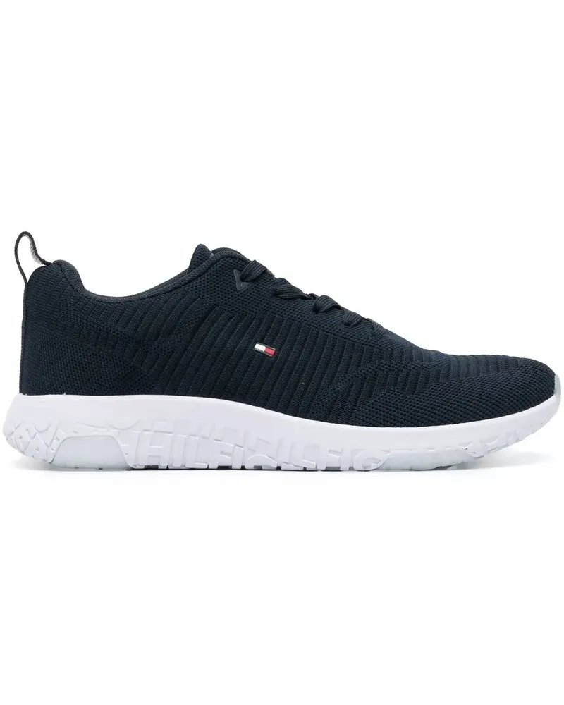 Tommy Hilfiger Gerippte Sneakers - Blau Blau