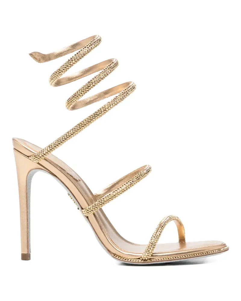 René Caovilla Cleo heeled sandals - Gold Gold