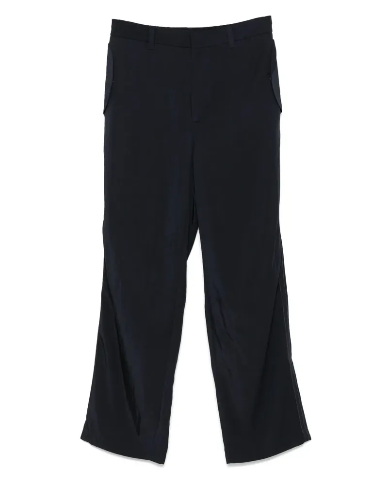 Emporio Armani Hose mit Logo-Schild - Blau Blau