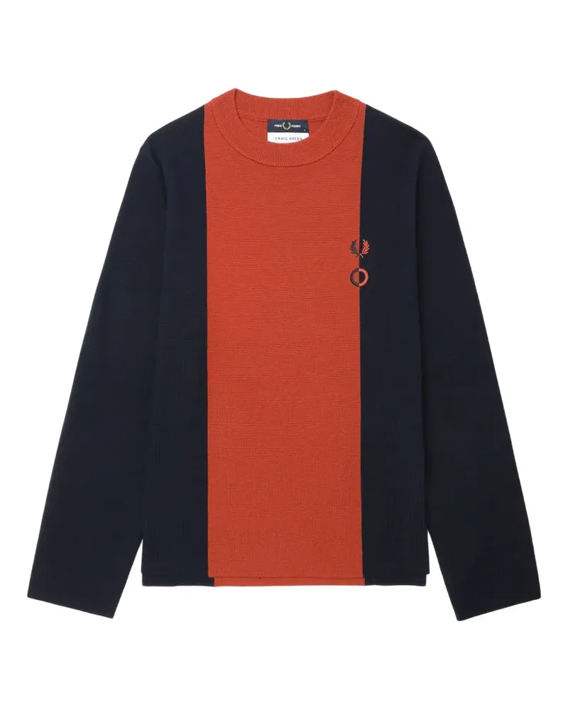 Fred Perry x Craig Green logo-detail sweater - Blau Blau