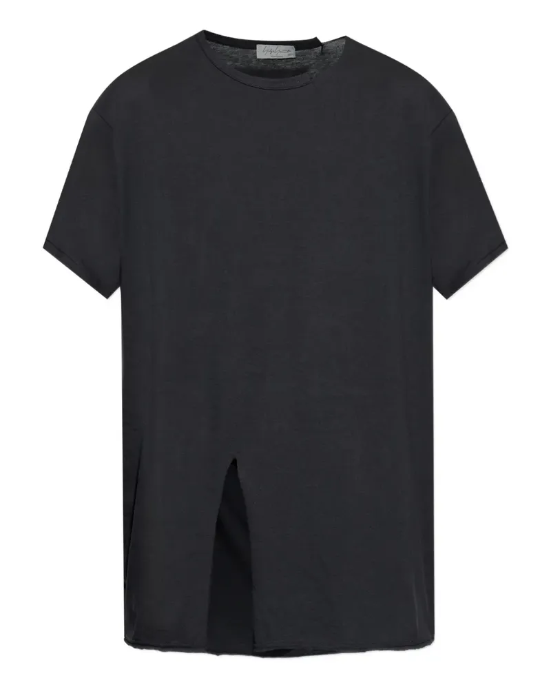 Yohji Yamamoto Kurzärmeliges T-Shirt - Schwarz Schwarz