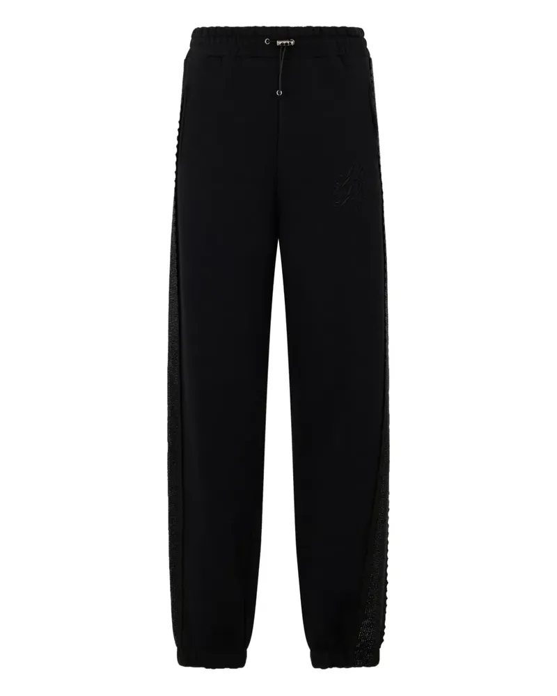 Philipp Plein Jogginghose mit Logo - Schwarz Schwarz