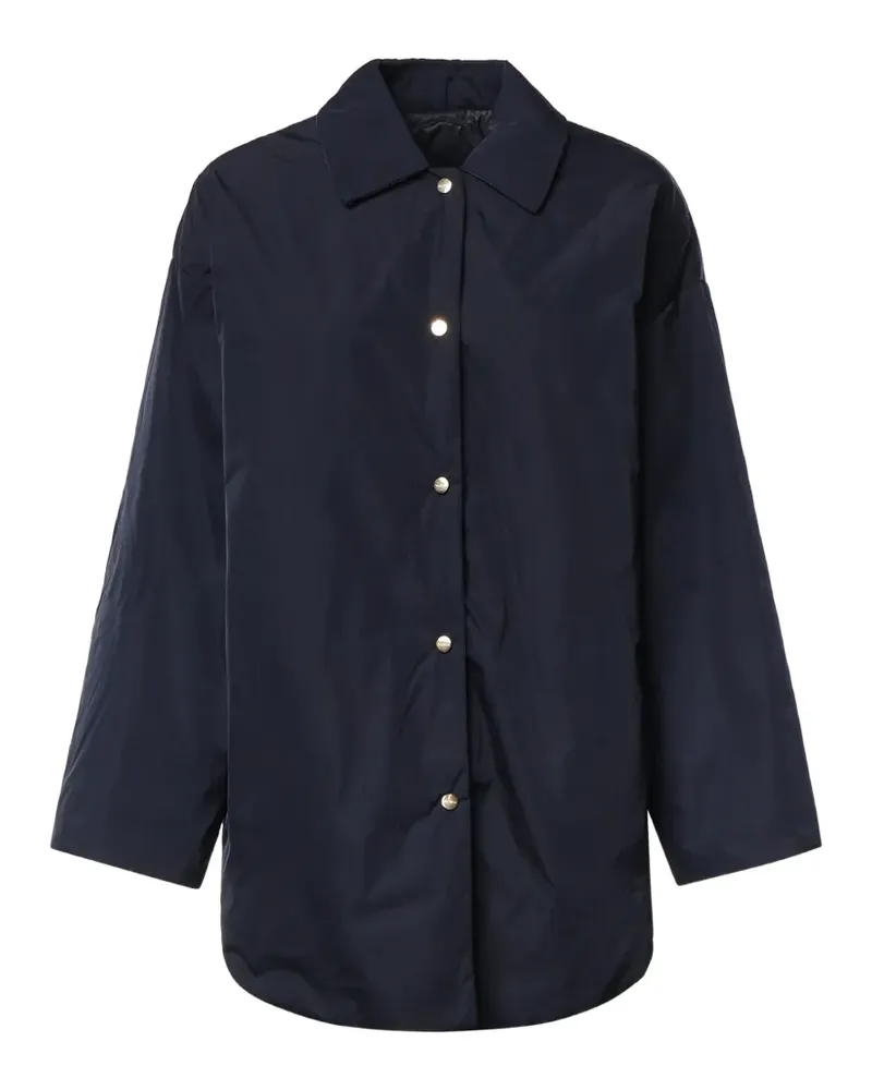 Max Mara Mantel mit Druckknöpfen - Blau Blau