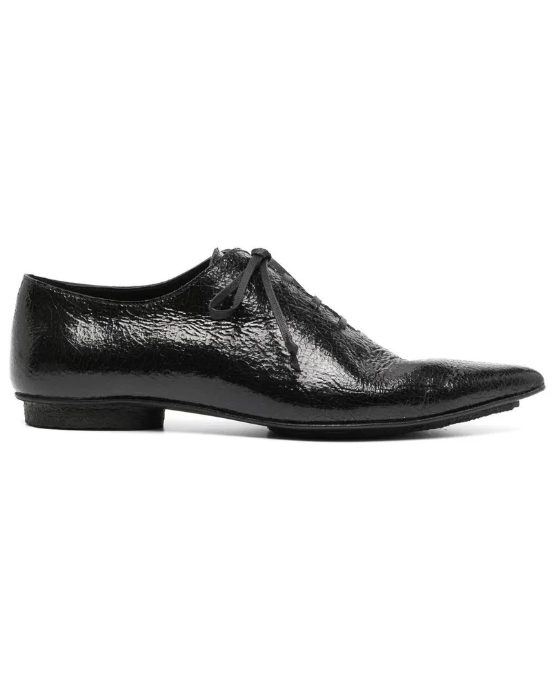 Uma Wang Zweifarbige Schnürschuhe - Schwarz Schwarz