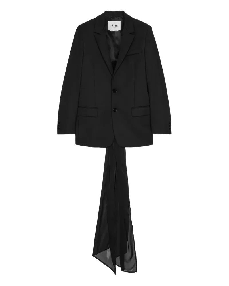 MSGM long-sleeve blazer - Schwarz Schwarz