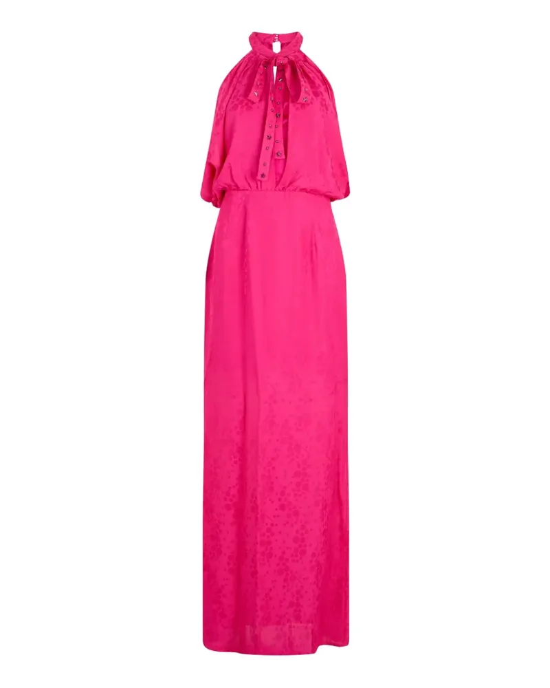 John Richmond Maxikleid mit Jacquardmuster - Rosa Rosa