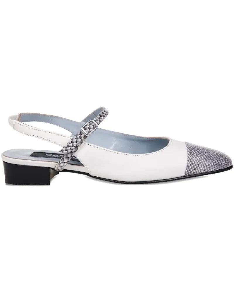 Carel Oceano Slingback-Ballerinas - Weiß Weiß